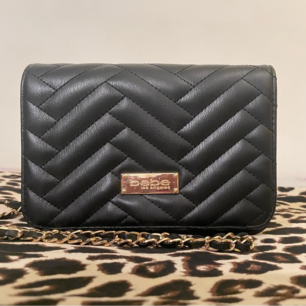 Black Quilted Chain Bag